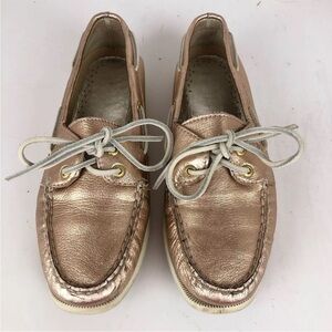 Sperry Rose Gold Boat Shoe